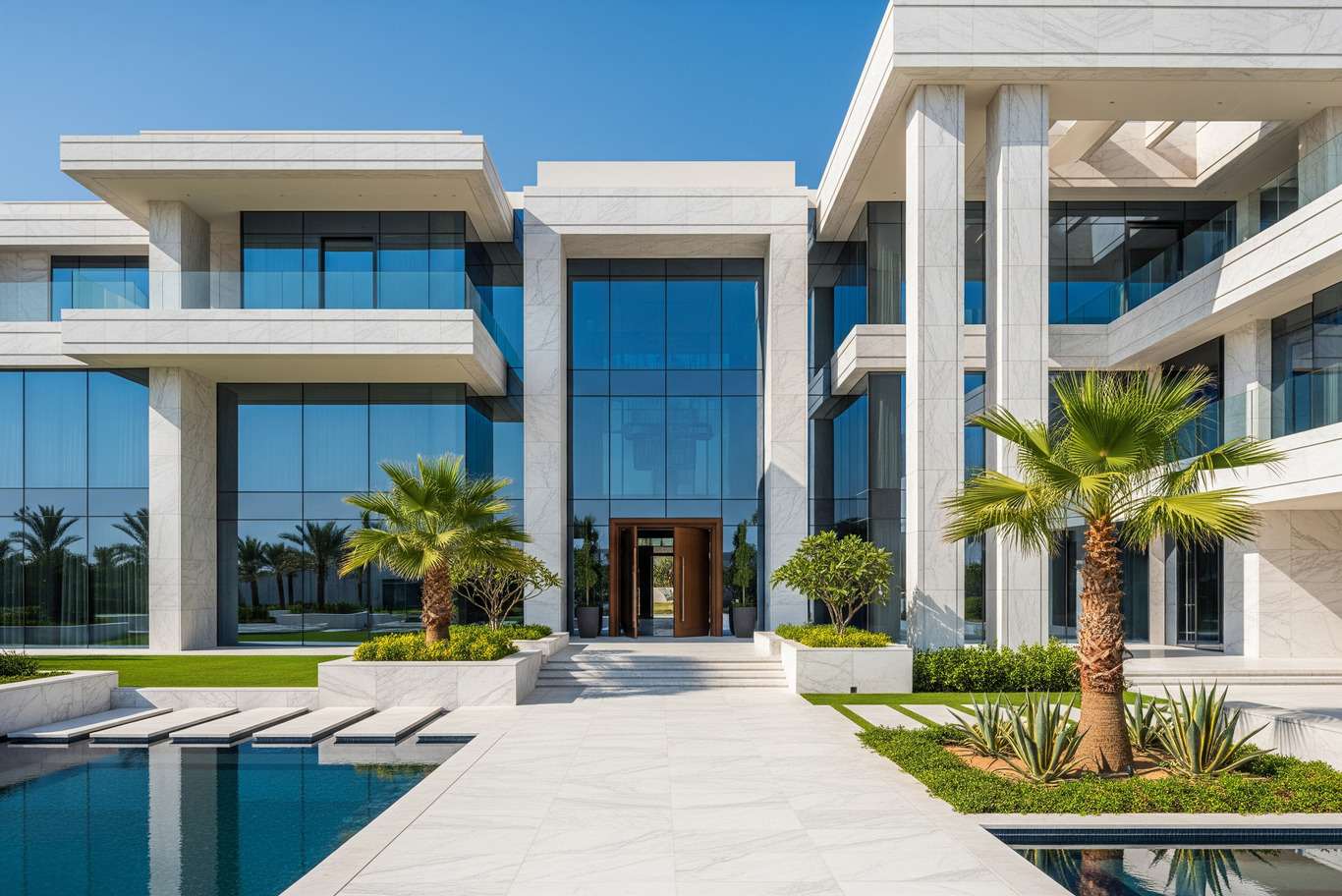 contemporary villa exterior