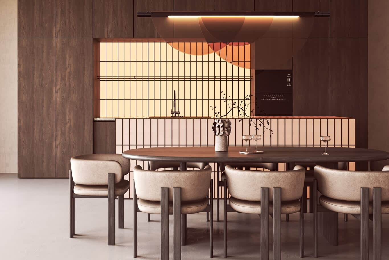 Al Barari dining room design