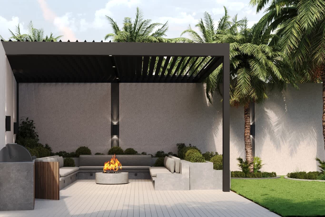 تصميم حوش عصري