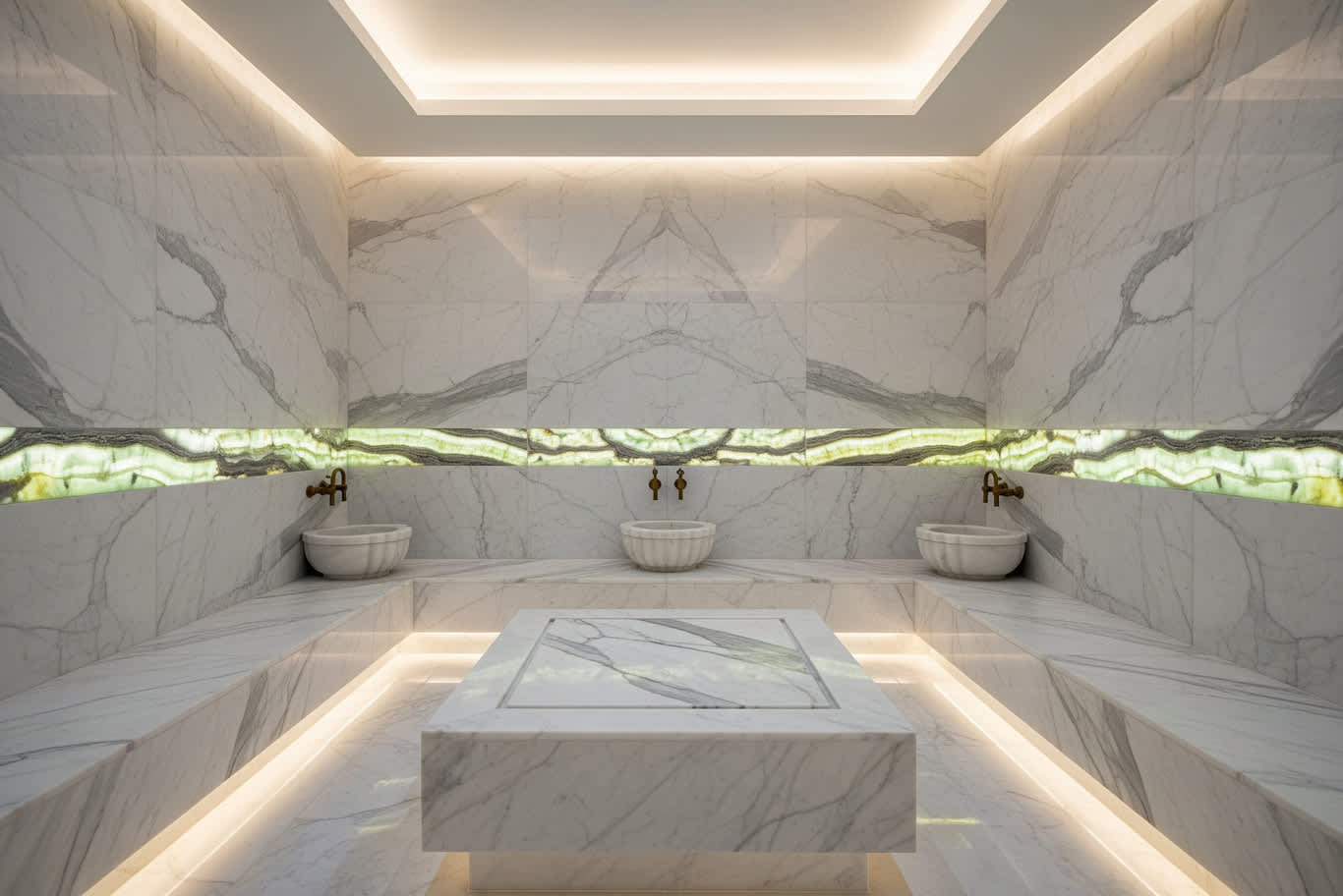 تصميم حمام بخاري