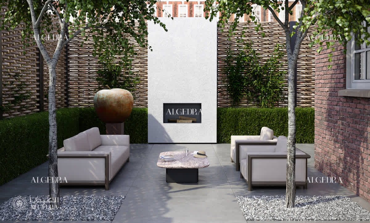 modern villa garden design