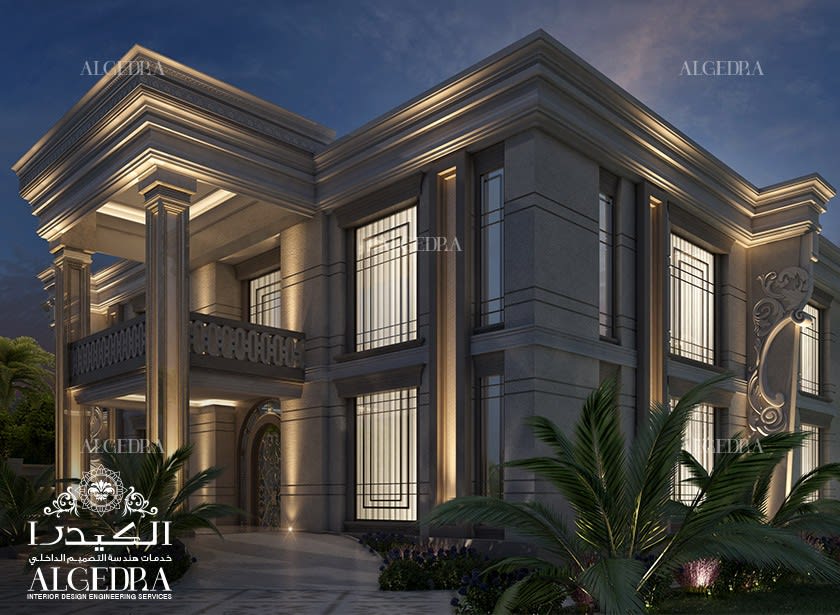 villa exterior lighting