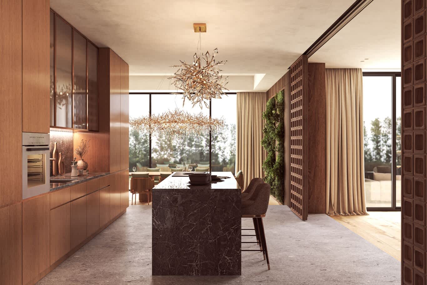 Ras Al Khaimah villa kitchen design
