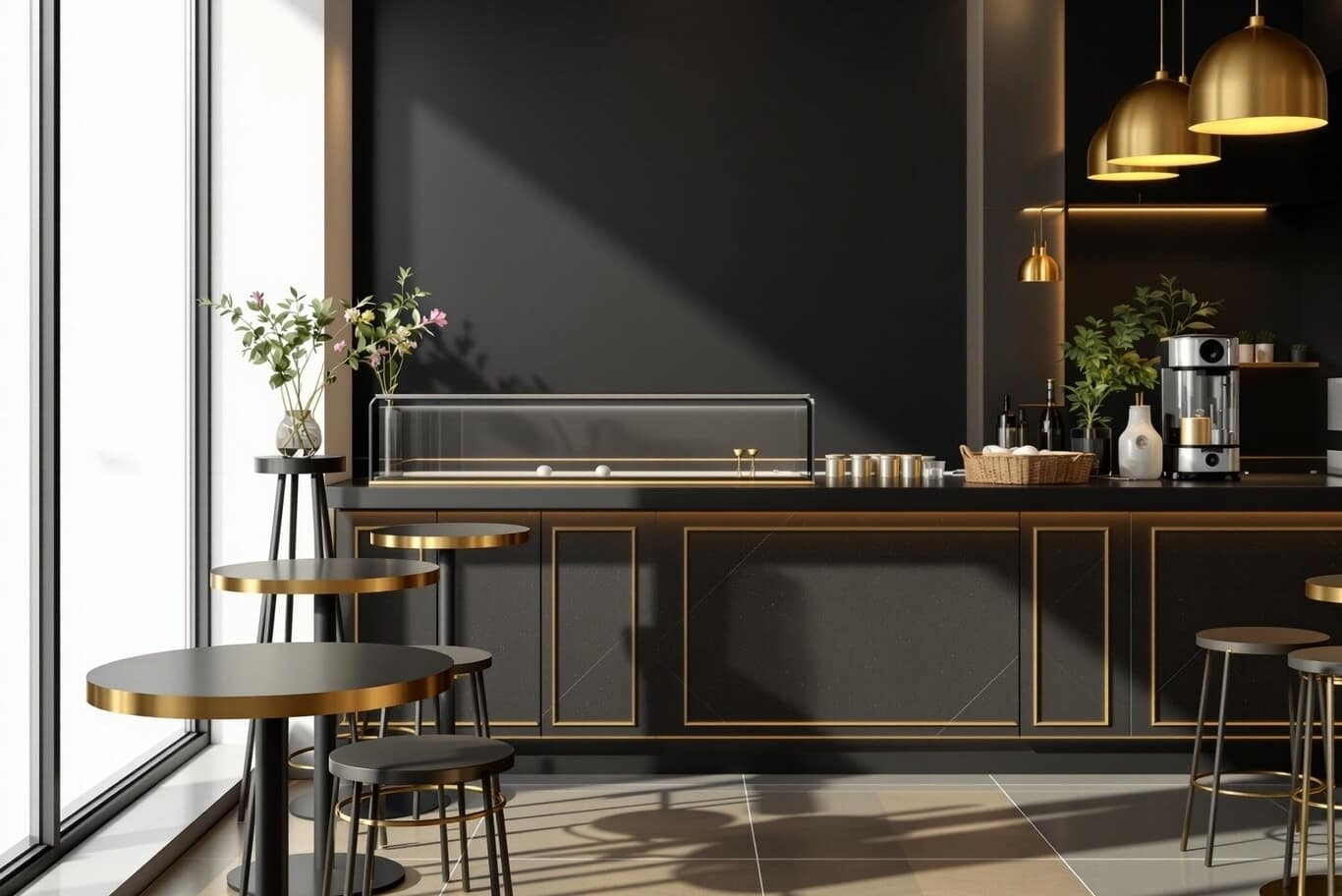 aesthetic cafe interior design