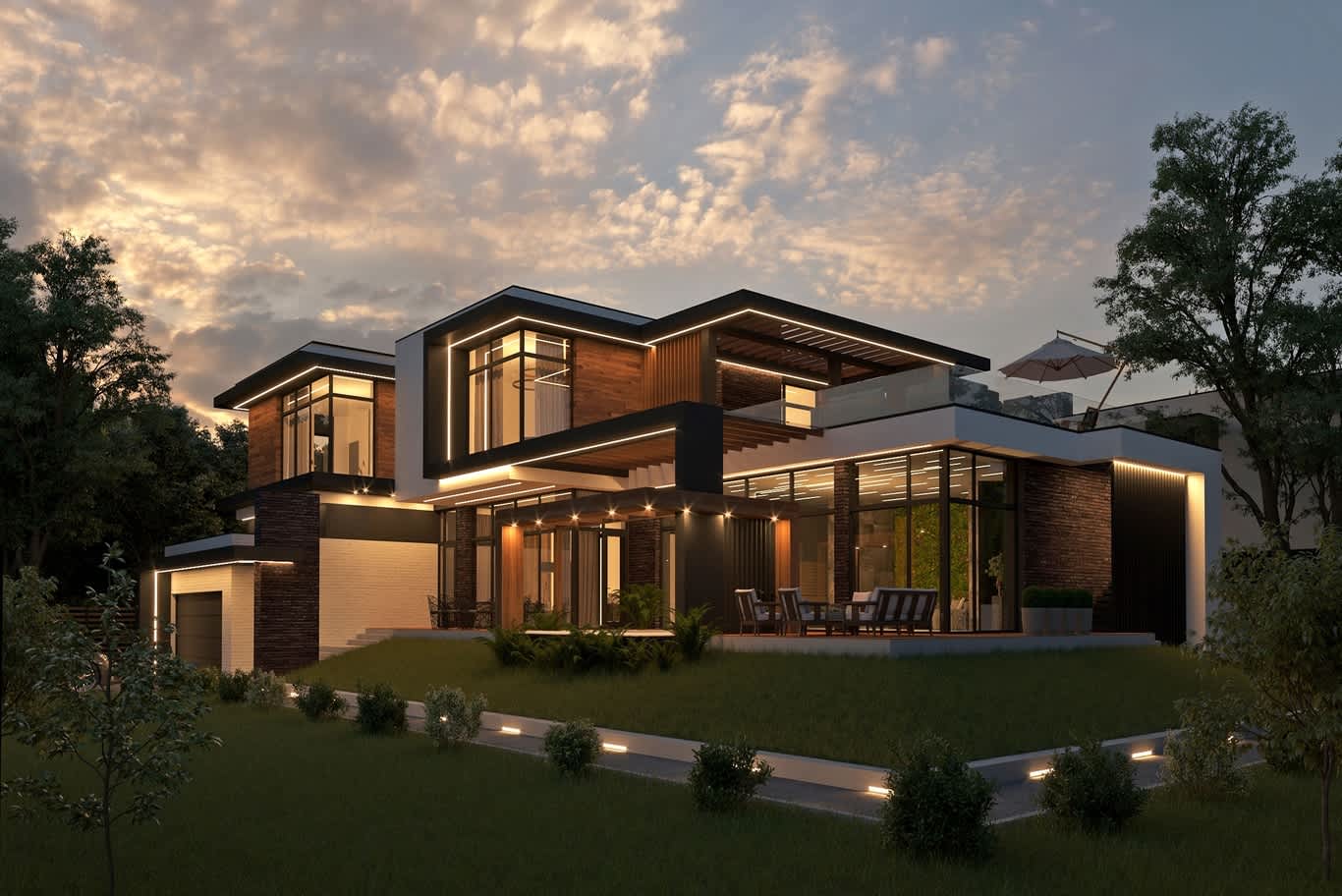 small villa garden design