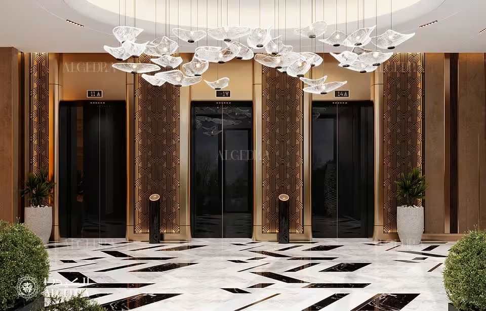 تصميم مدخل فيلا فاخرة