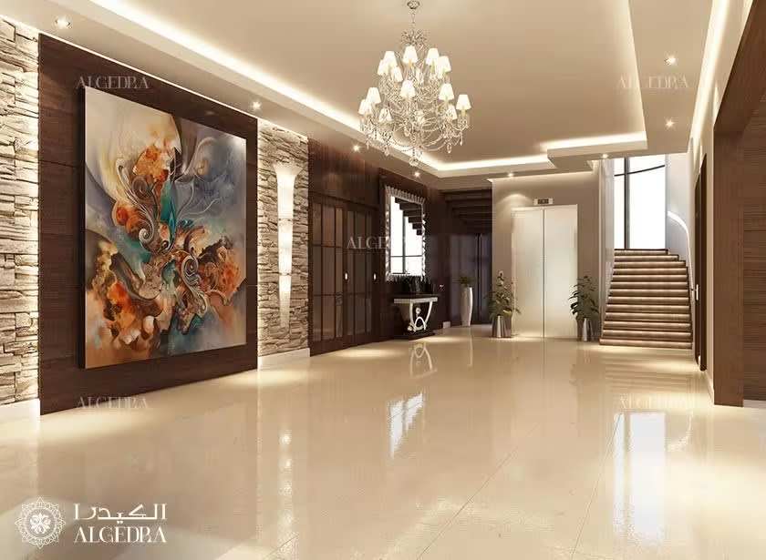 تصميم مدخل فيلا فاخرة
