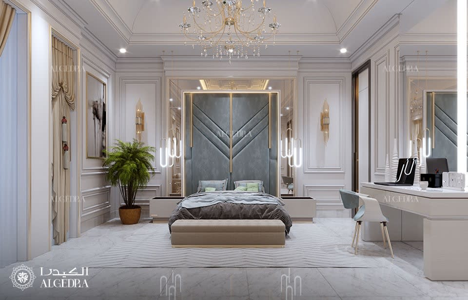 luxury master bedroom design Dubai