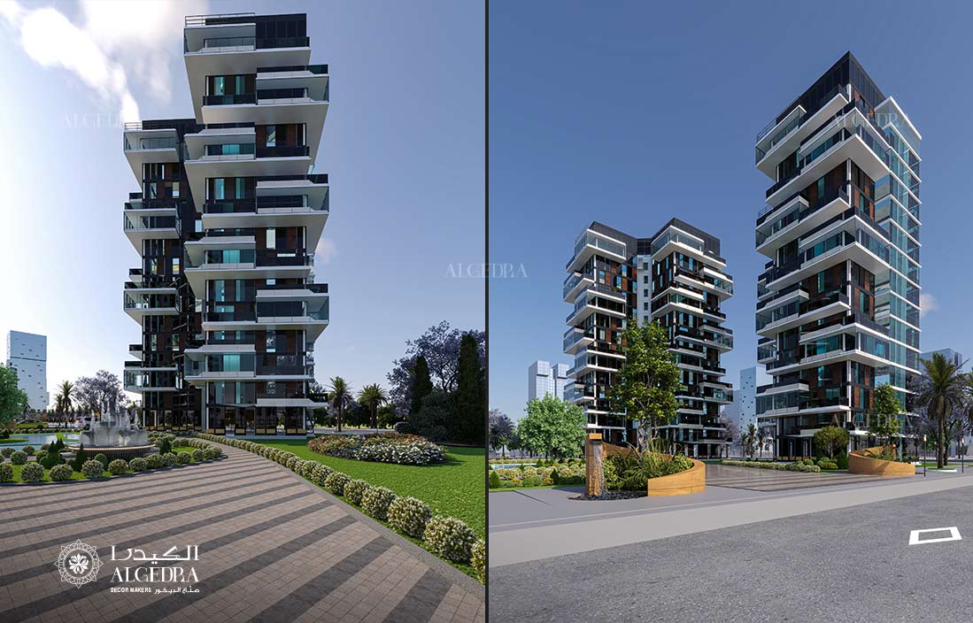 تصميم مبنى سكني العين