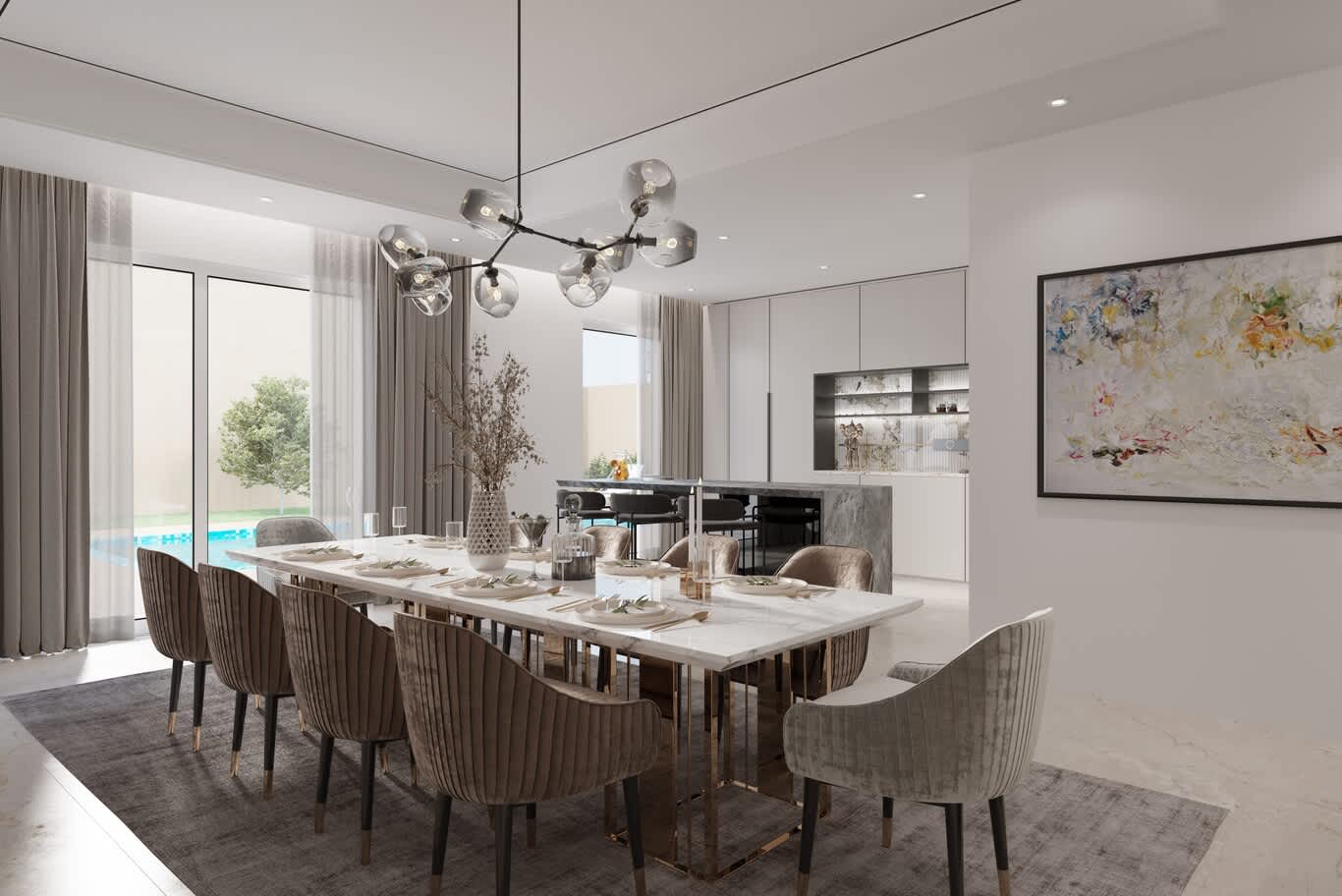 Saadiyat villa move-in ready interior