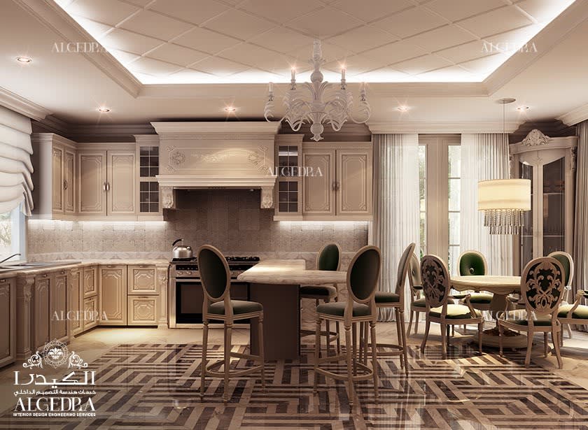 luxury kitchen design for villa