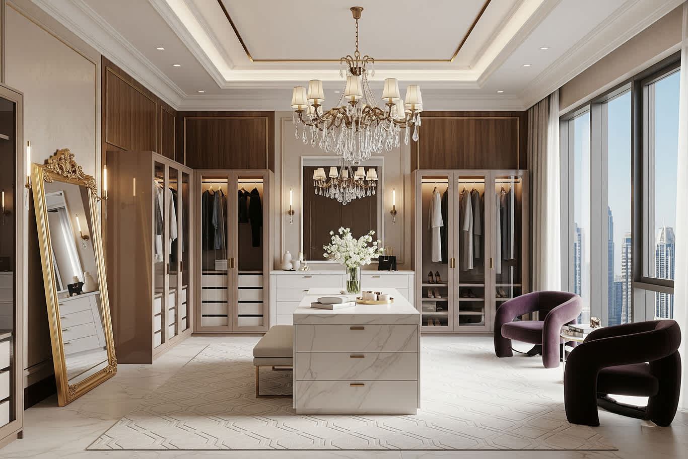 غرفة ملابس البرشاء دبي