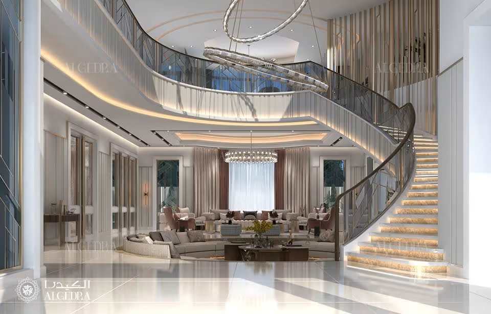 تصميم مدخل فيلا فاخرة