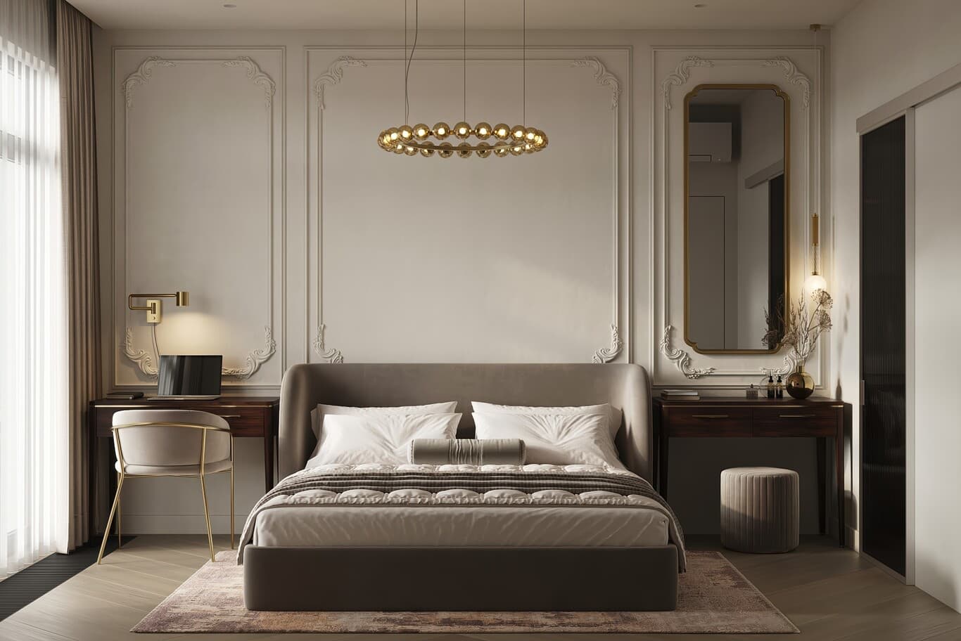 Luxury bedroom design UAE