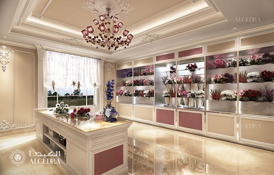 flower shop interior design dubai