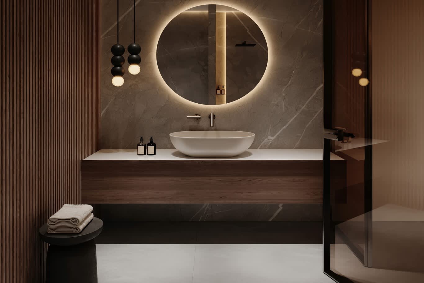 Spa-inspired bathroom