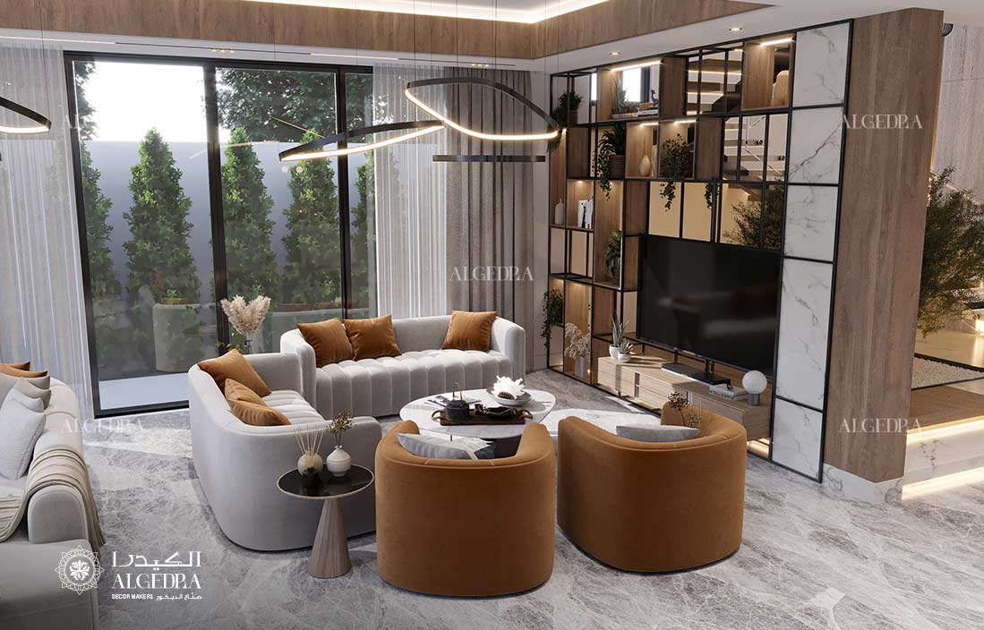 تصميم غرفة المعيشة دبي