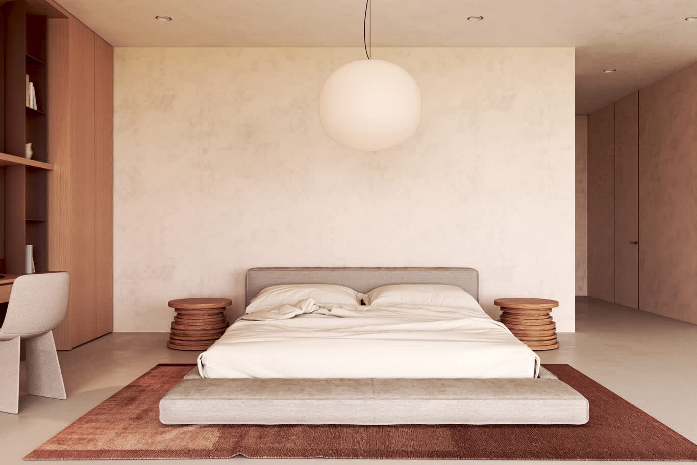 Al Barari minimalist bedroom