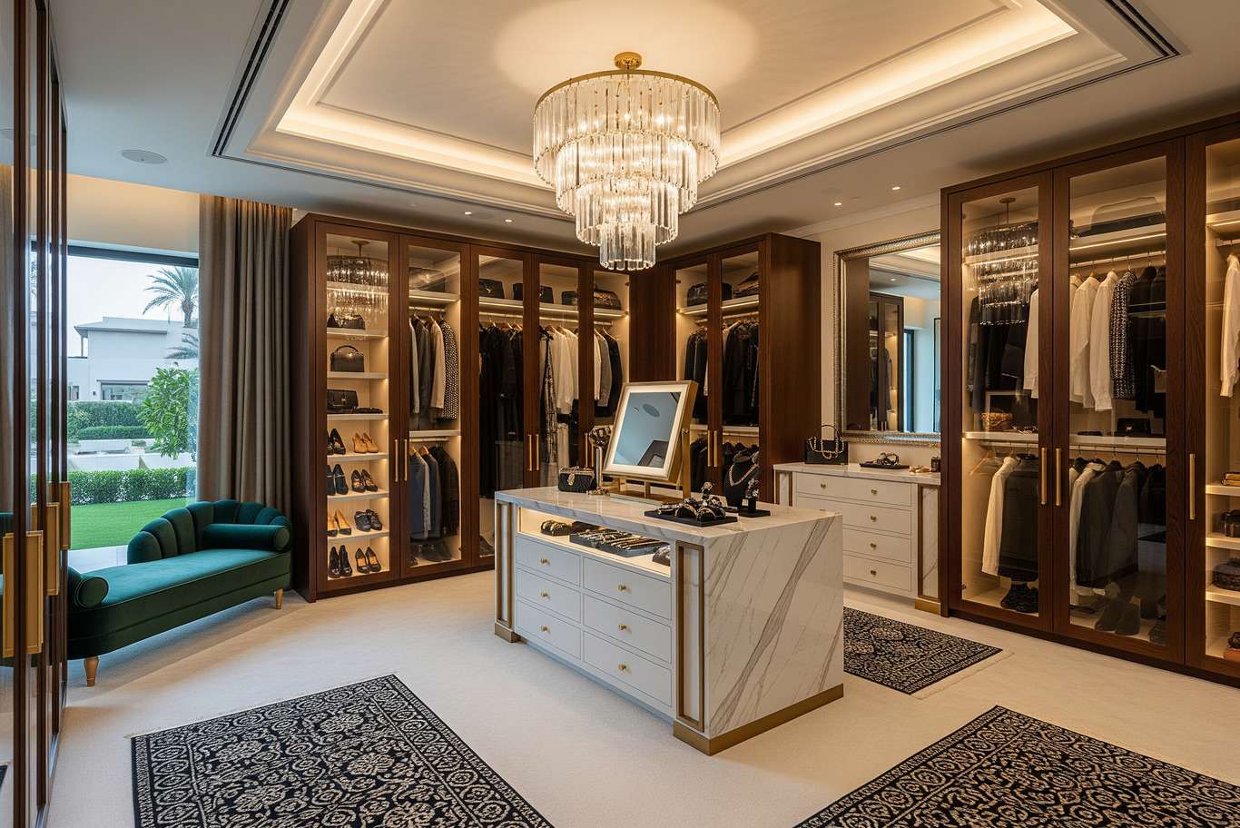 تصميم غرفة تبديل الملابس بالمنزل