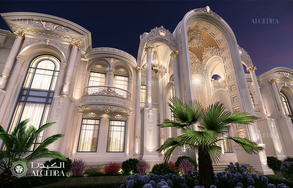 Palace exterior design in Dubai