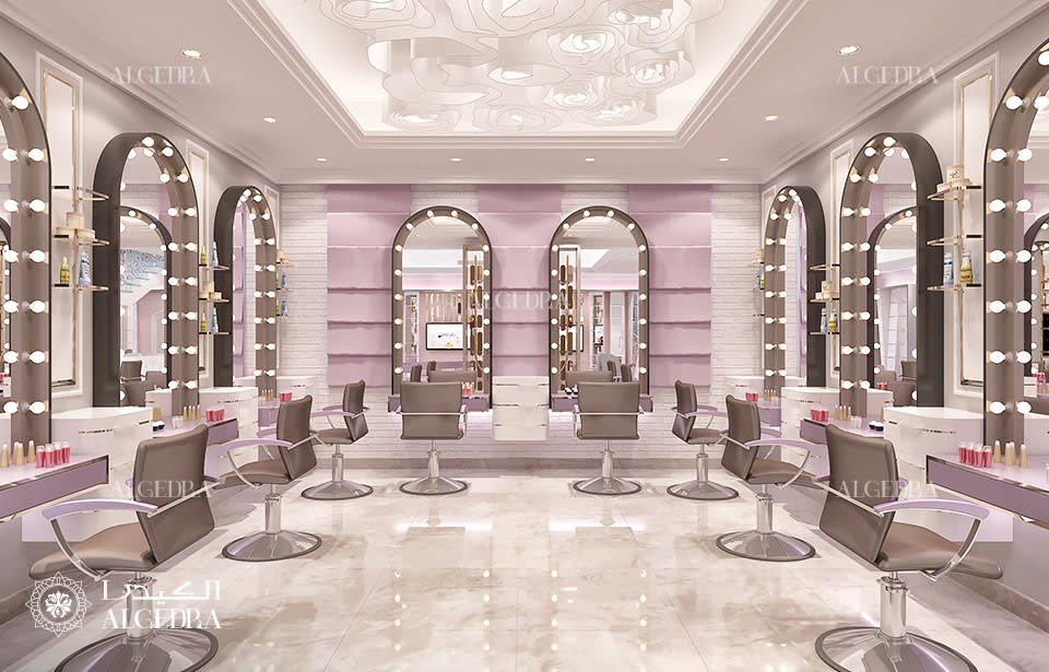 beauty salon interior design dubai