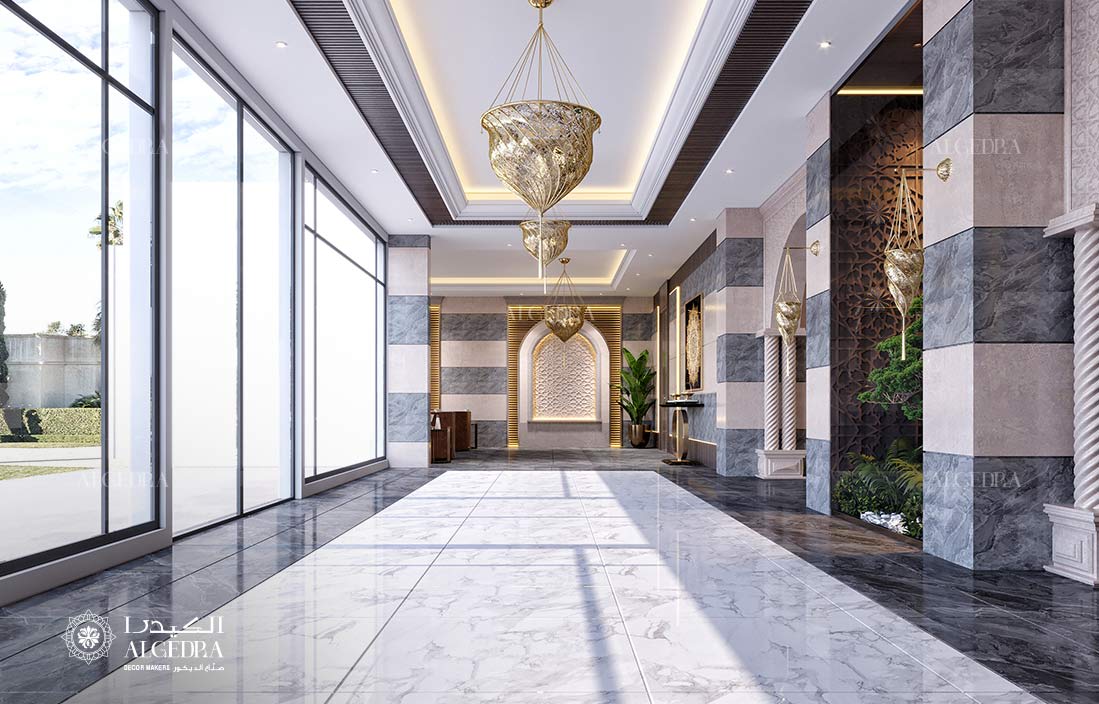 grand lobby design in Sharjah