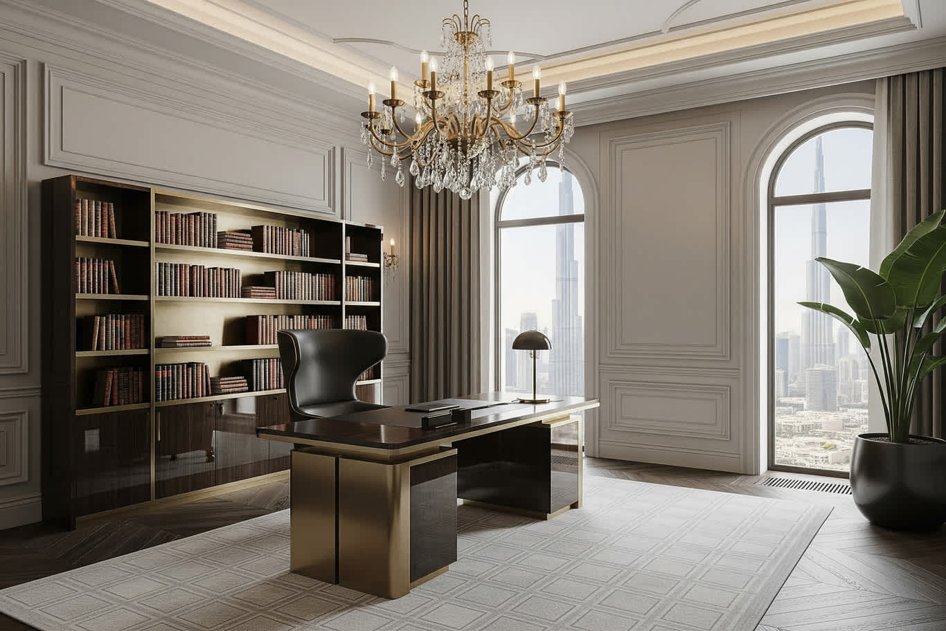 أفكار تصميم مكتب منزلي صناعي