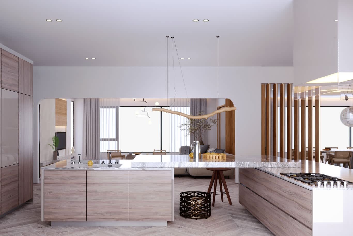 Sas Al Nakhl villa kitchen