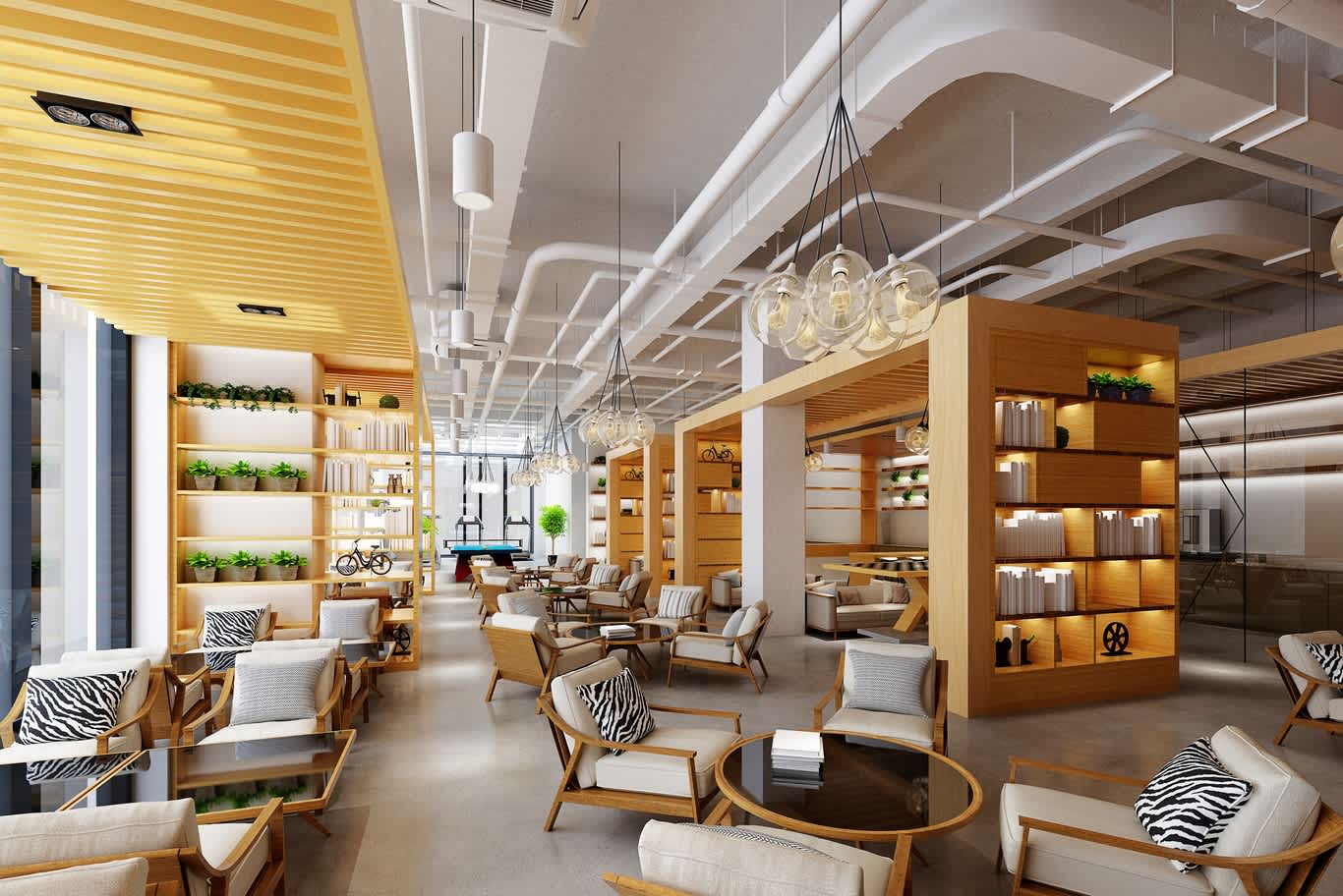 cozy coffee shop interior design