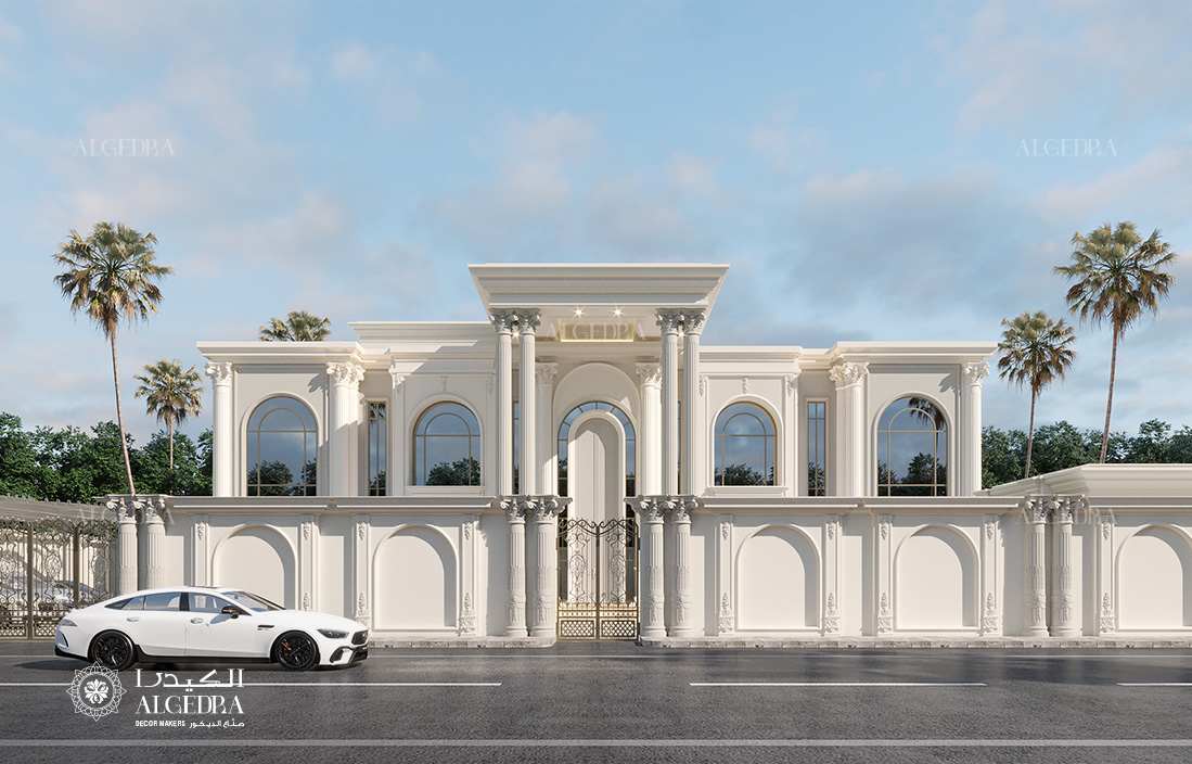 تصميم خارجي لفيلا فاخرة