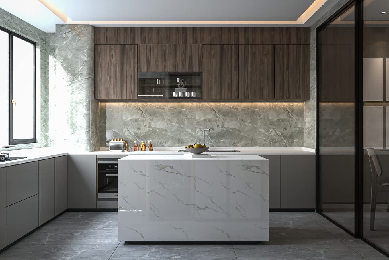 space-saving kitchen