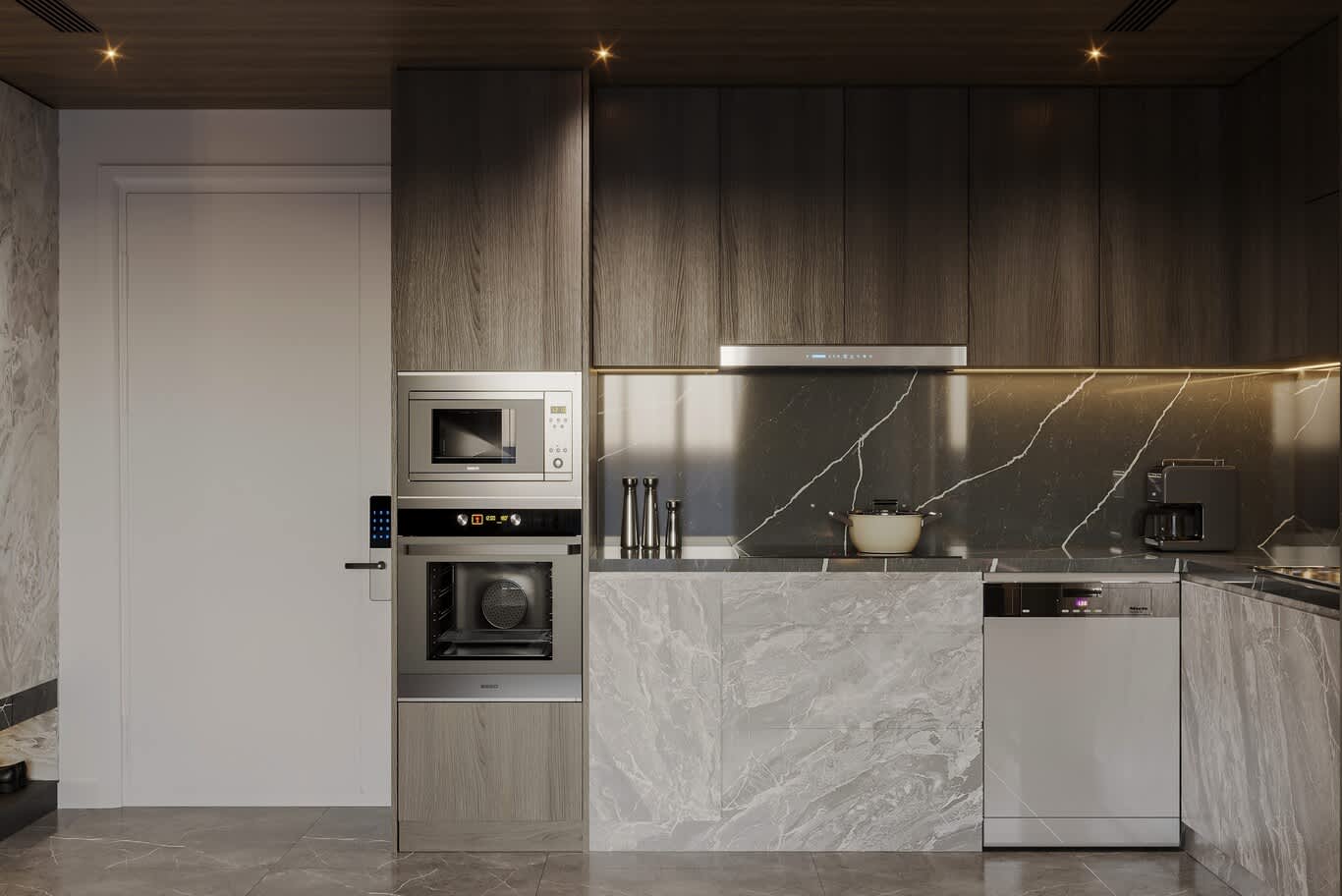 small kitchen colours