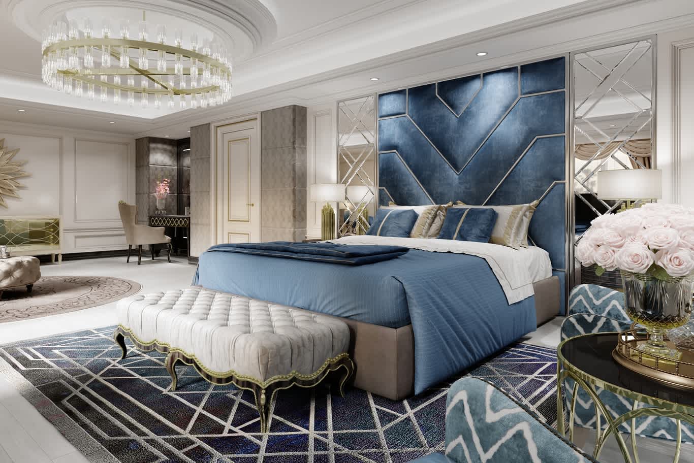 luxury modern bedroom ceiling design