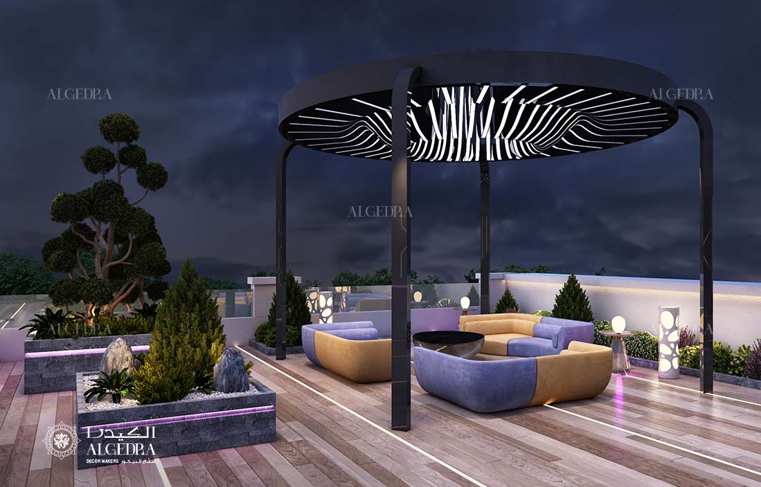 Backyard landscape design