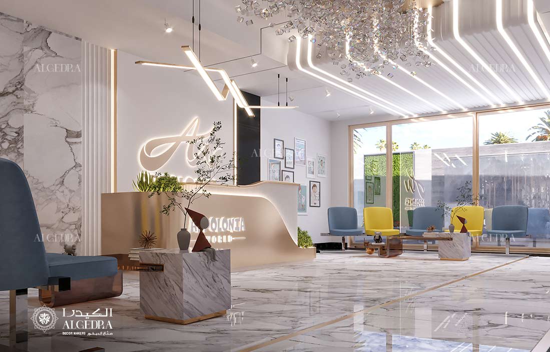 تصميم داخلي لمركز الرعاية الصحية