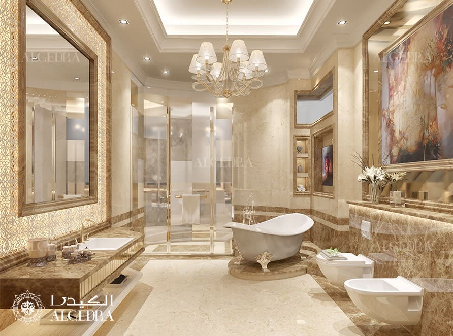 classic interior bathroom design project