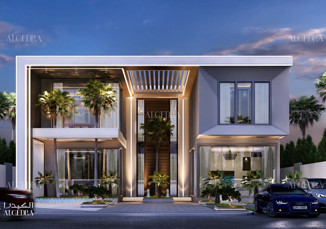 Latest Villa Exterior Designs By Algedra Designers