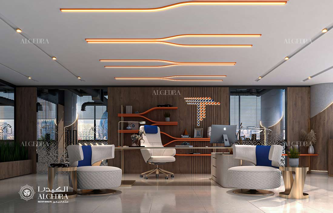 modern office lobby