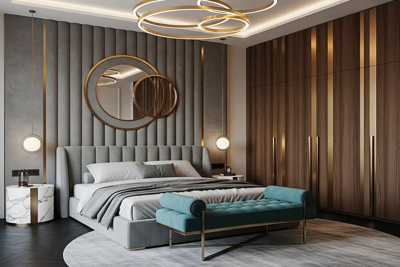 Elegant bedroom decor