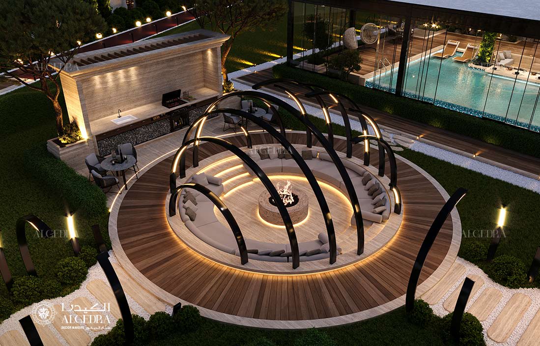 Modern villa garden design
