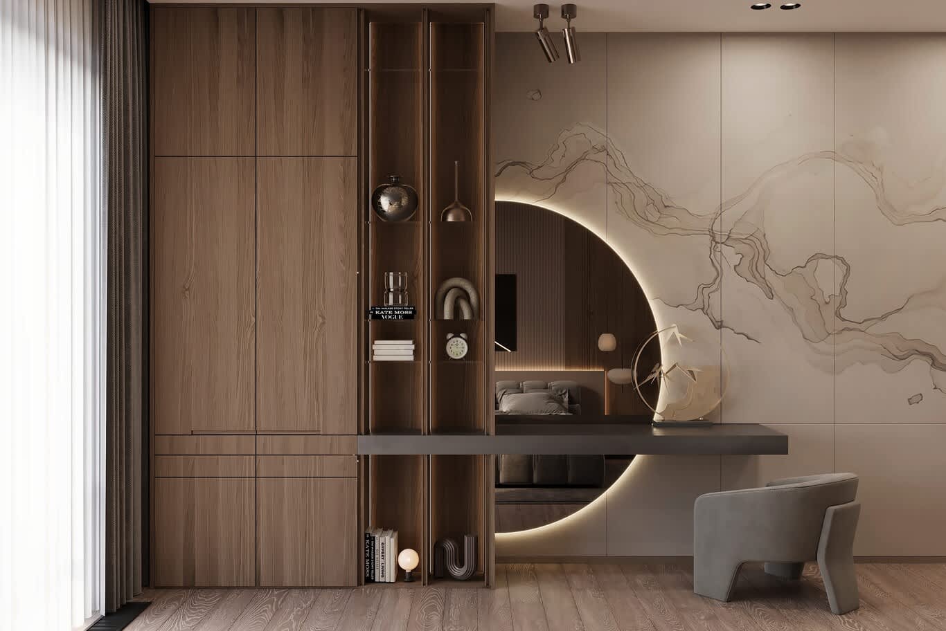 beachfront apartment interiors Dubai