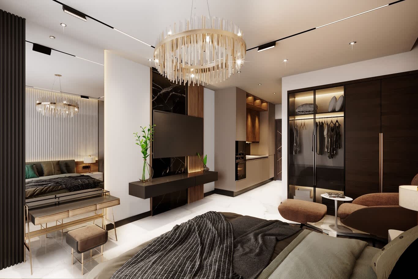 Al Maryah apartment master bedroom