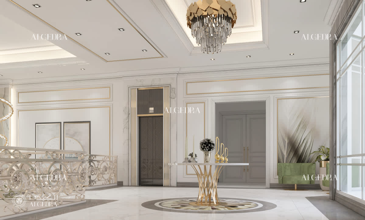 grand entrance design in Abu Dhabi