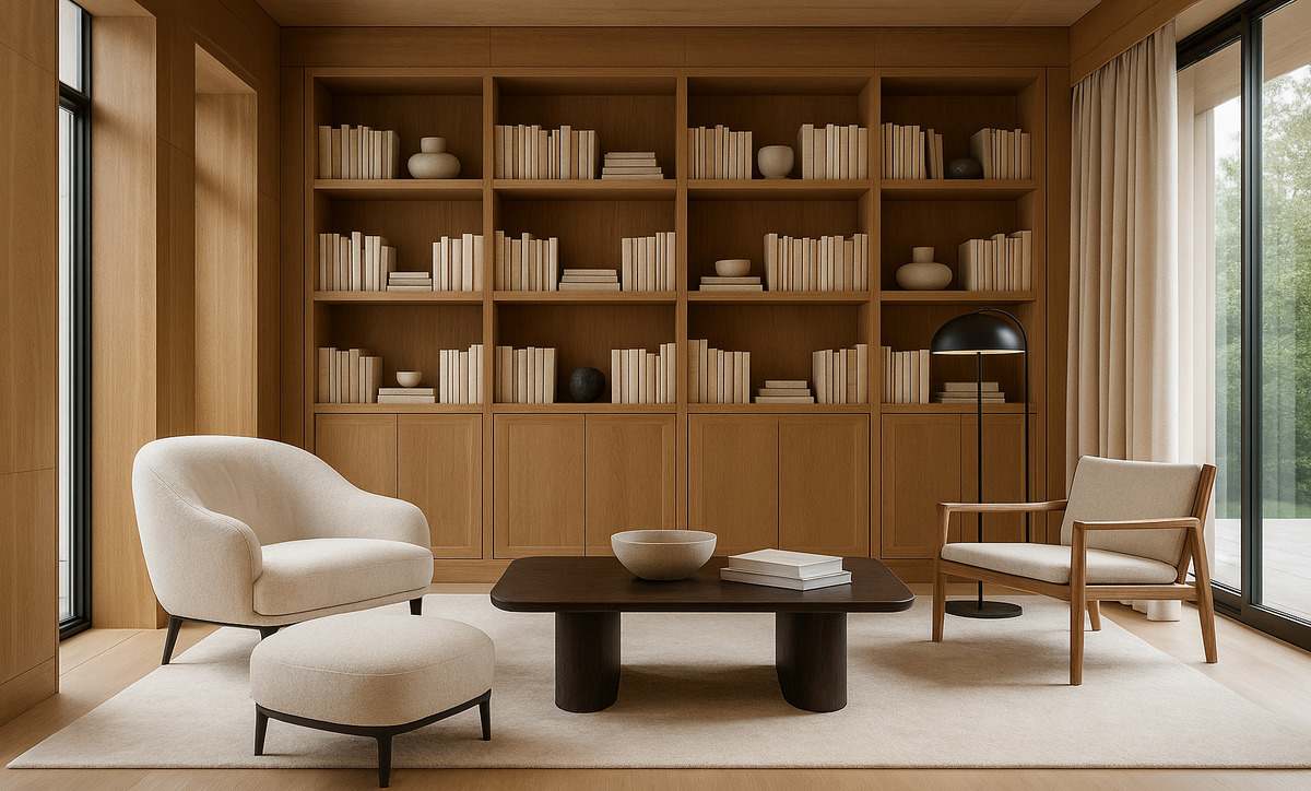 simple reading room design