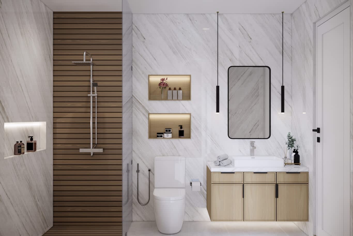 تصميم حمام فاخر