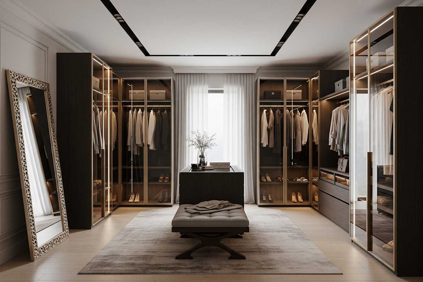 أفكار تصميم داخلي لغرفة الملابس