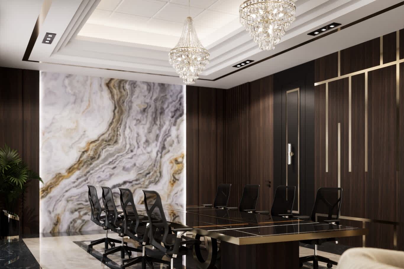 office wall panelling ideas