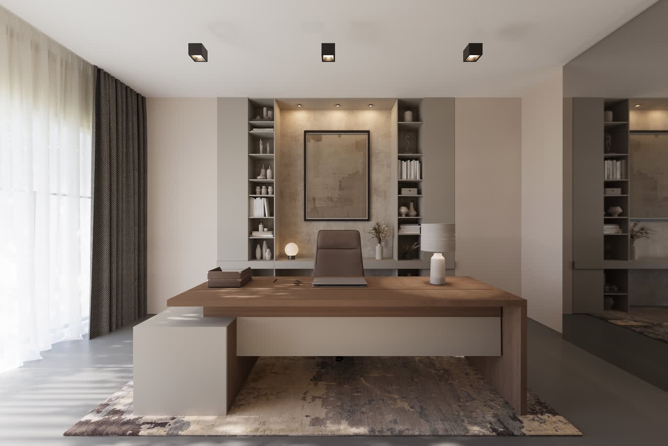 minimalist executive office