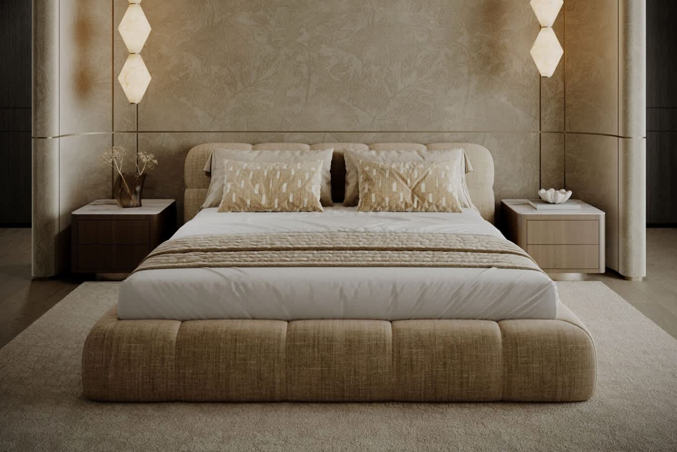 Villa bedroom interior design Dubai