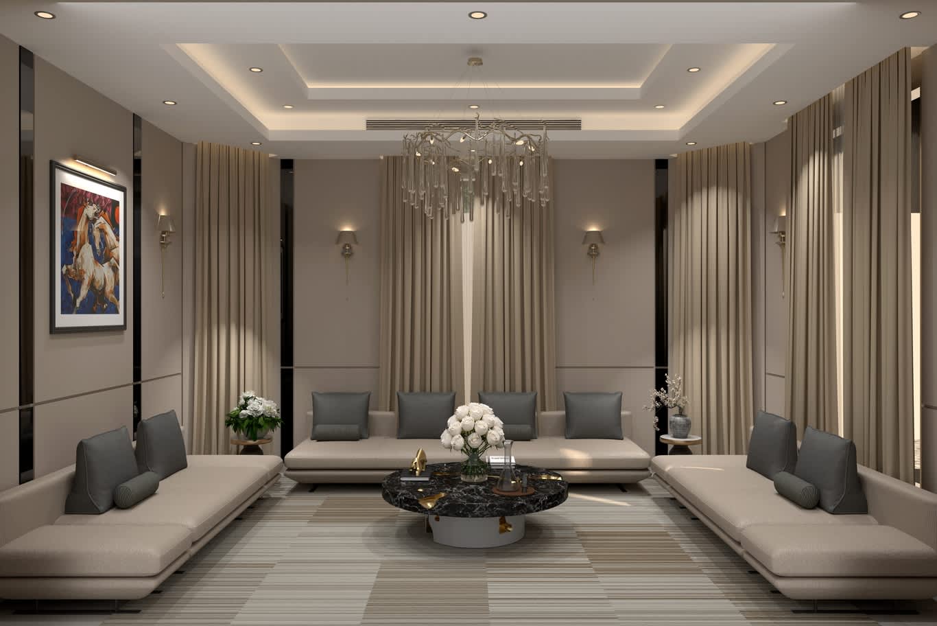 تصميم داخلي لمجلس حديث